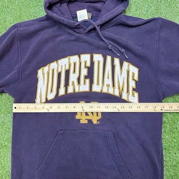 VTG Notre Dame Reebok Hoodie Adult Medium Pullover Heisman Collection - Picture 6 of 7